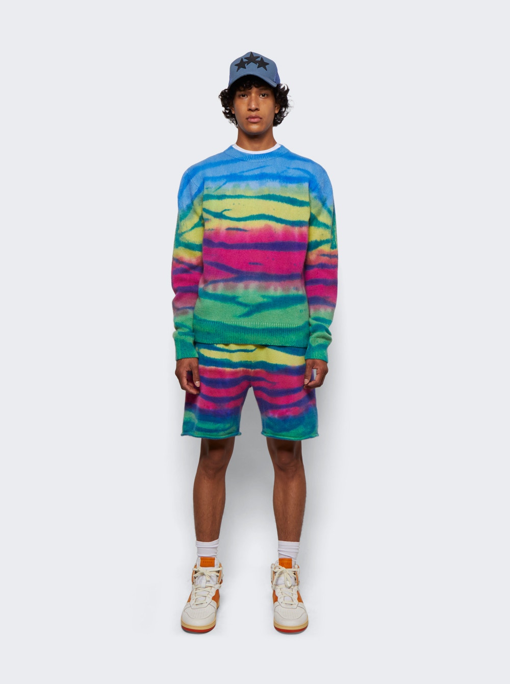 Men | The Elder Statesman | Frank Stripe Short | Multicolor