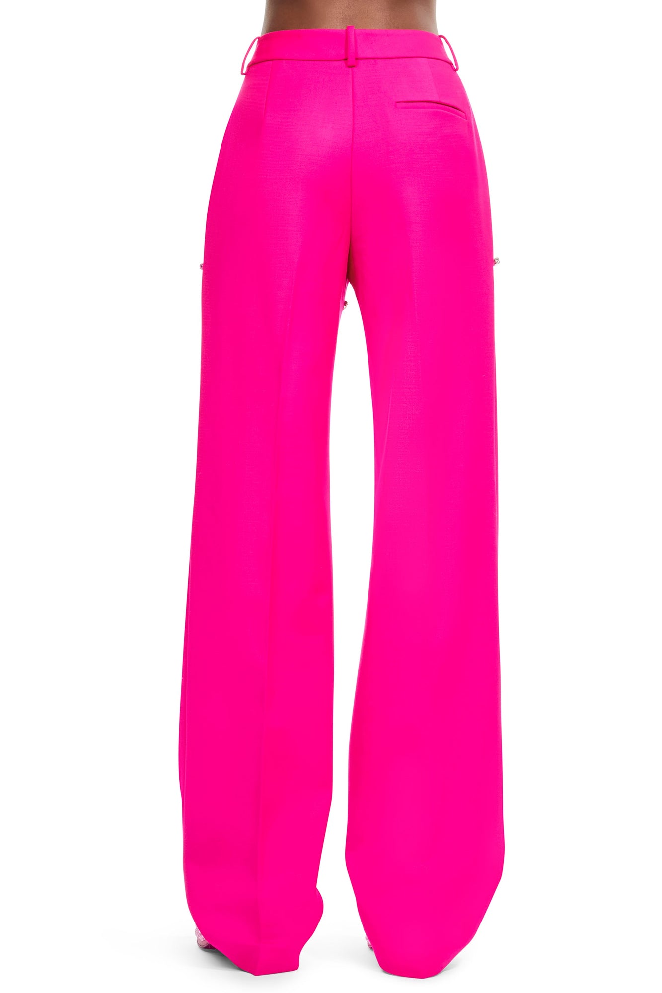 Crystal Slit Trouser | Fuchsia