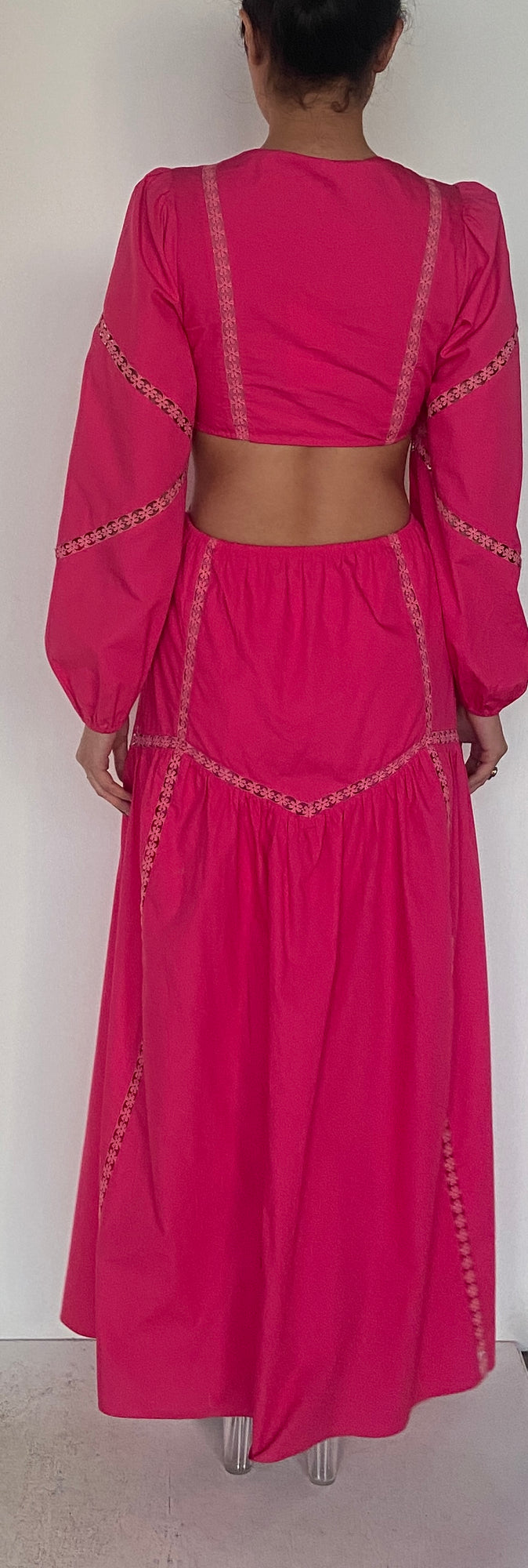 Hemant & Nandita | Cut Out Dress | Pink