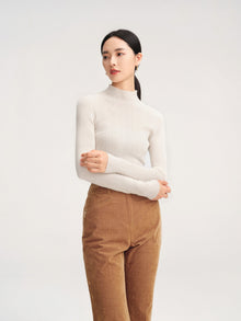 Straight Leg Pants | Cream