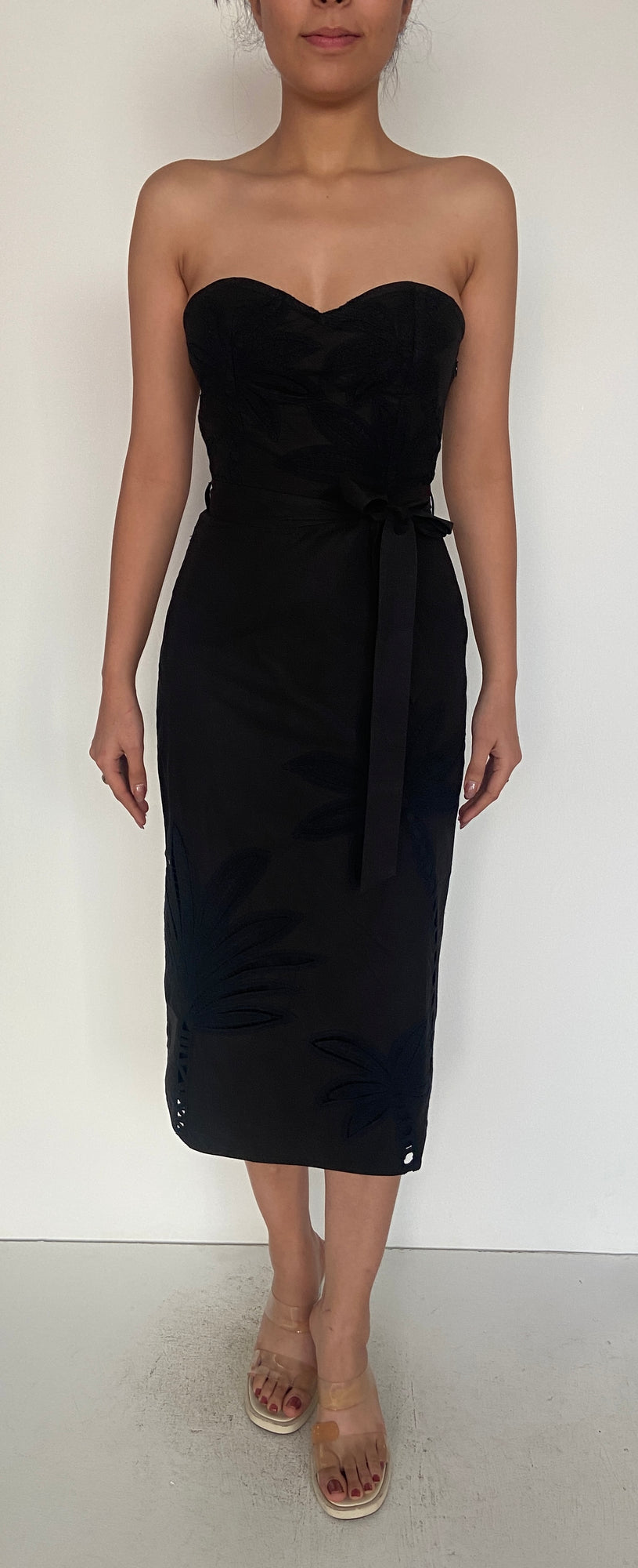 Hemant & Nandita | Lani Midi Dress | Black