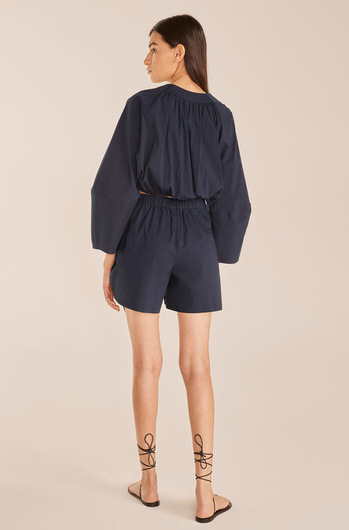 Poplin Skort | Marine Blue