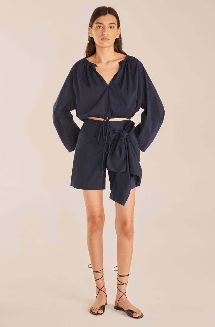 Poplin Skort | Marine Blue