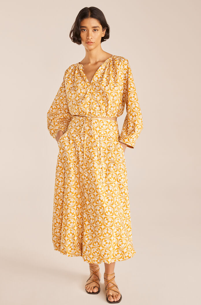 Lattice Fleur Poplin Skirt | Lattice Fleur Honey Combo