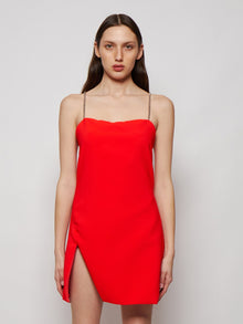 Women | The Attico | Fujiko Mini Dress | Lobster Red