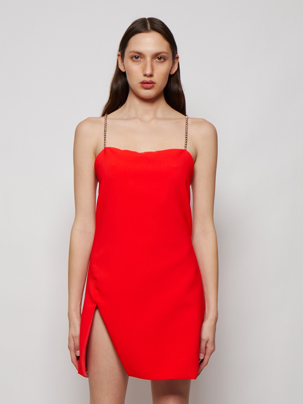 Women | The Attico | Fujiko Mini Dress | Lobster Red
