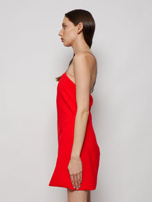 Women | The Attico | Fujiko Mini Dress | Lobster Red