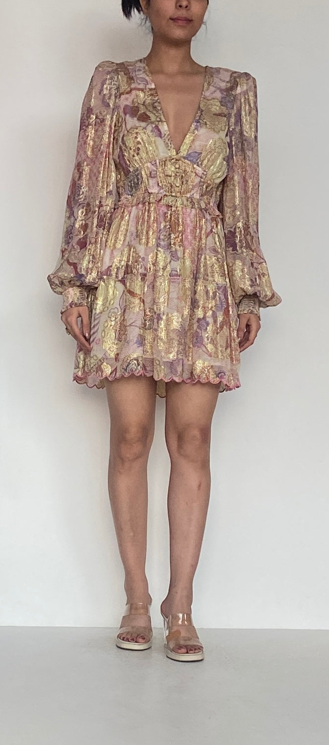 Hemant & Nandita | Amal Short Dress | Pink