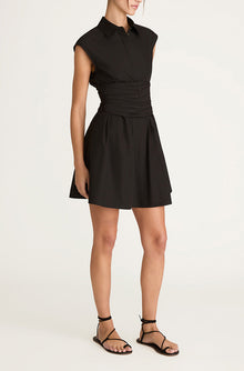 Corseted Mini Dress | Black