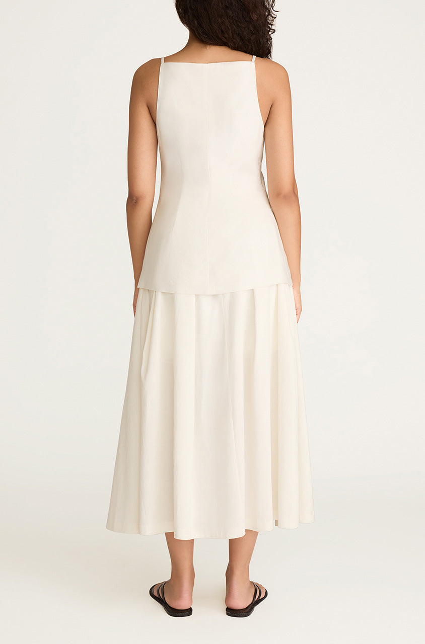 Sleeveless Structured Top | Milk