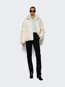 Women | Courrèges | Rib Knit Polo Top Iceberg | White