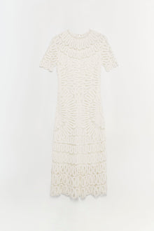 Womens | Lorelai Embroidered Midi Dress | White