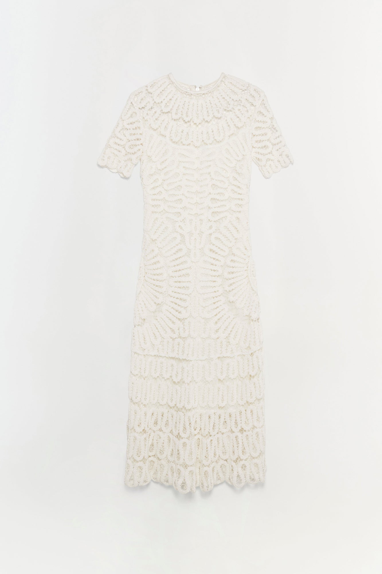 Womens | Lorelai Embroidered Midi Dress | White
