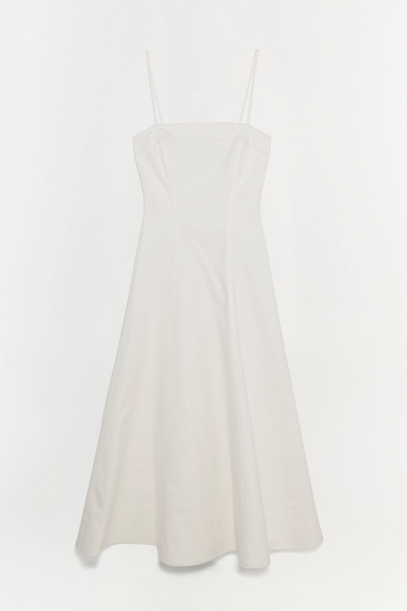 white cotton fitted dress Catalina Cotton Dress White (S)