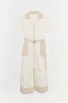 Womens | Hanover Cotton Midi Dress | Ivory Multi