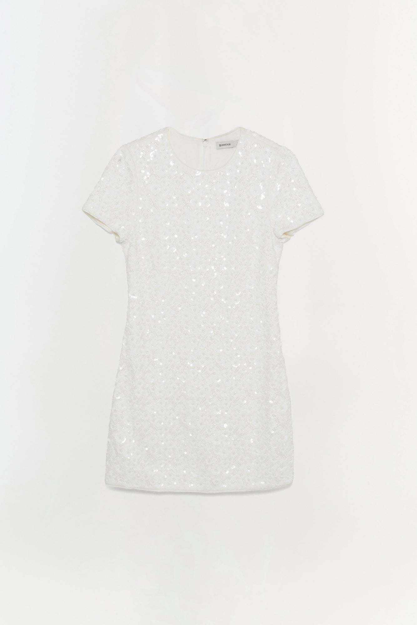 Womens | Clove Embellished Mini Dress | Ivory