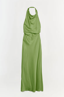 Womens | Reannon Satin Gown | Deep Peridot