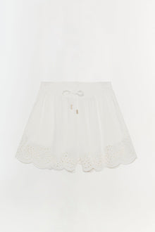 Womens | Amelie Embroidered Short | White