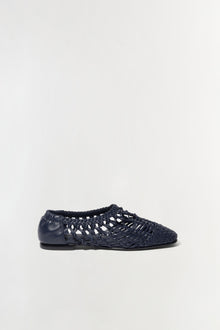 Womens | Eden Open Weave Flat | Midnight