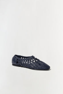 Womens | Eden Open Weave Flat | Midnight
