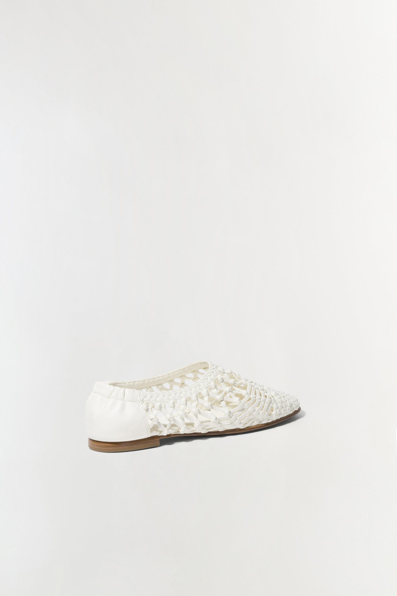 Womens | Eden Open Weave Flat | Ivory