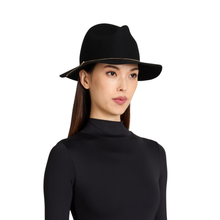 Sandy Wool Felt Fedora | Black
