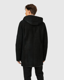 Men | Select Shearling Lamb Parka | Black Pattern