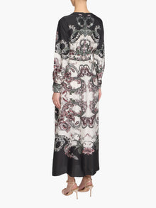 Garden of Eve Corded Twill Midi Dress | Green Multi