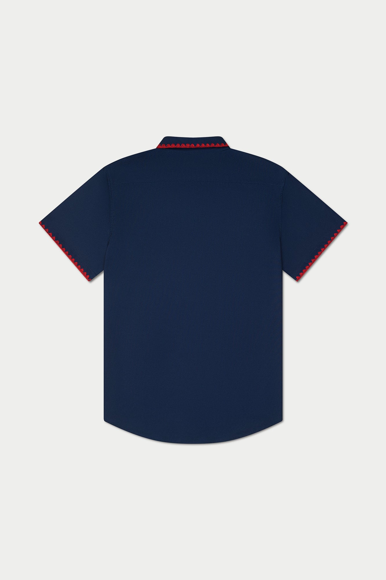 Navy Red Stitch Weekend Shirt | Navy