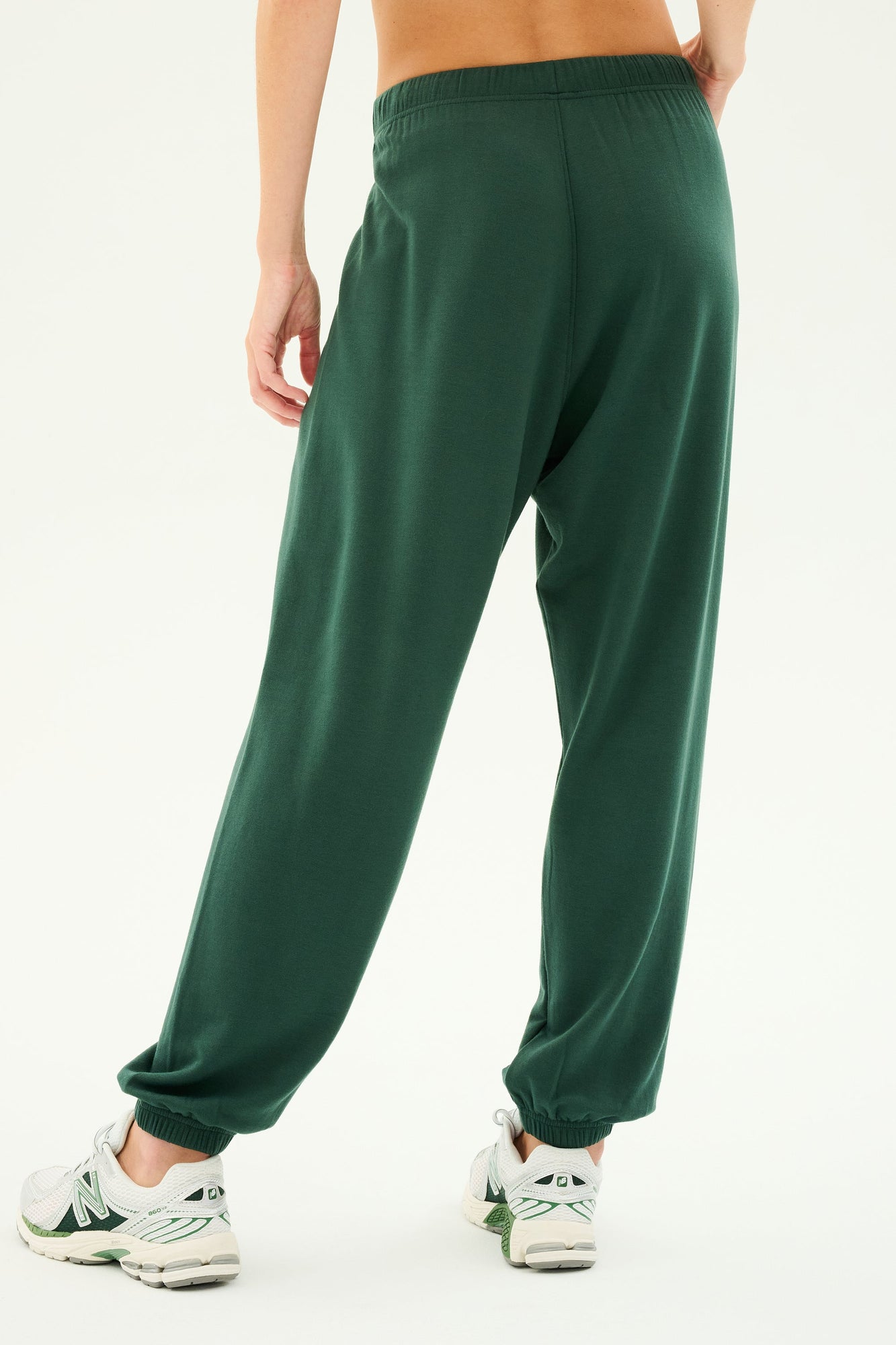 Andie Oversized Fleece Sweatpant | Military