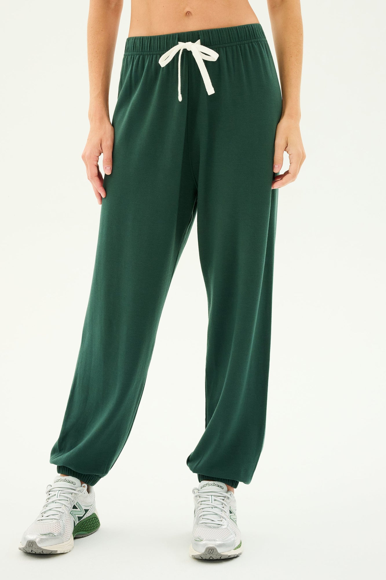 Andie Oversized Fleece Sweatpant | Military