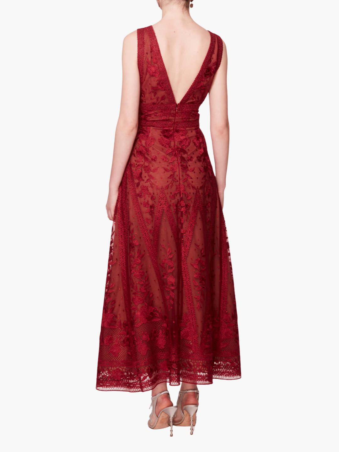 Spear Garden Midi Dress | Scarlet