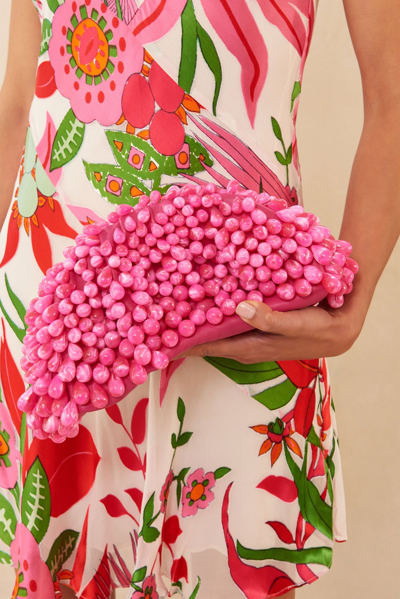 Jaala Mini Clutch | Dragonfruit