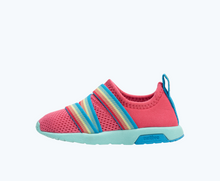 Side view of a Native Shoes Kids Phoenix Sugarlite Kids | Dazzle Pink/ Hydrangea Blue/ Maria Blue Footwear