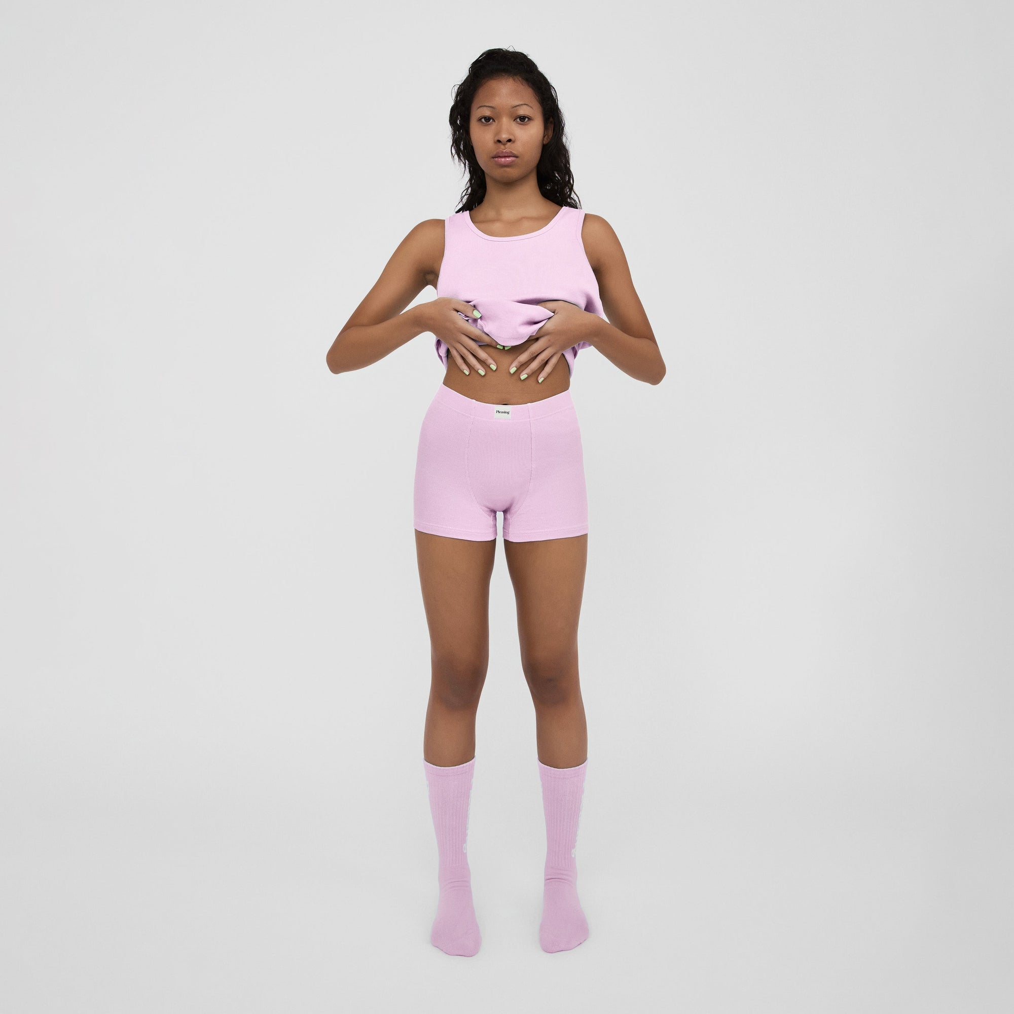 The Pleasing Ribbed Boxer Brief | Lavender
