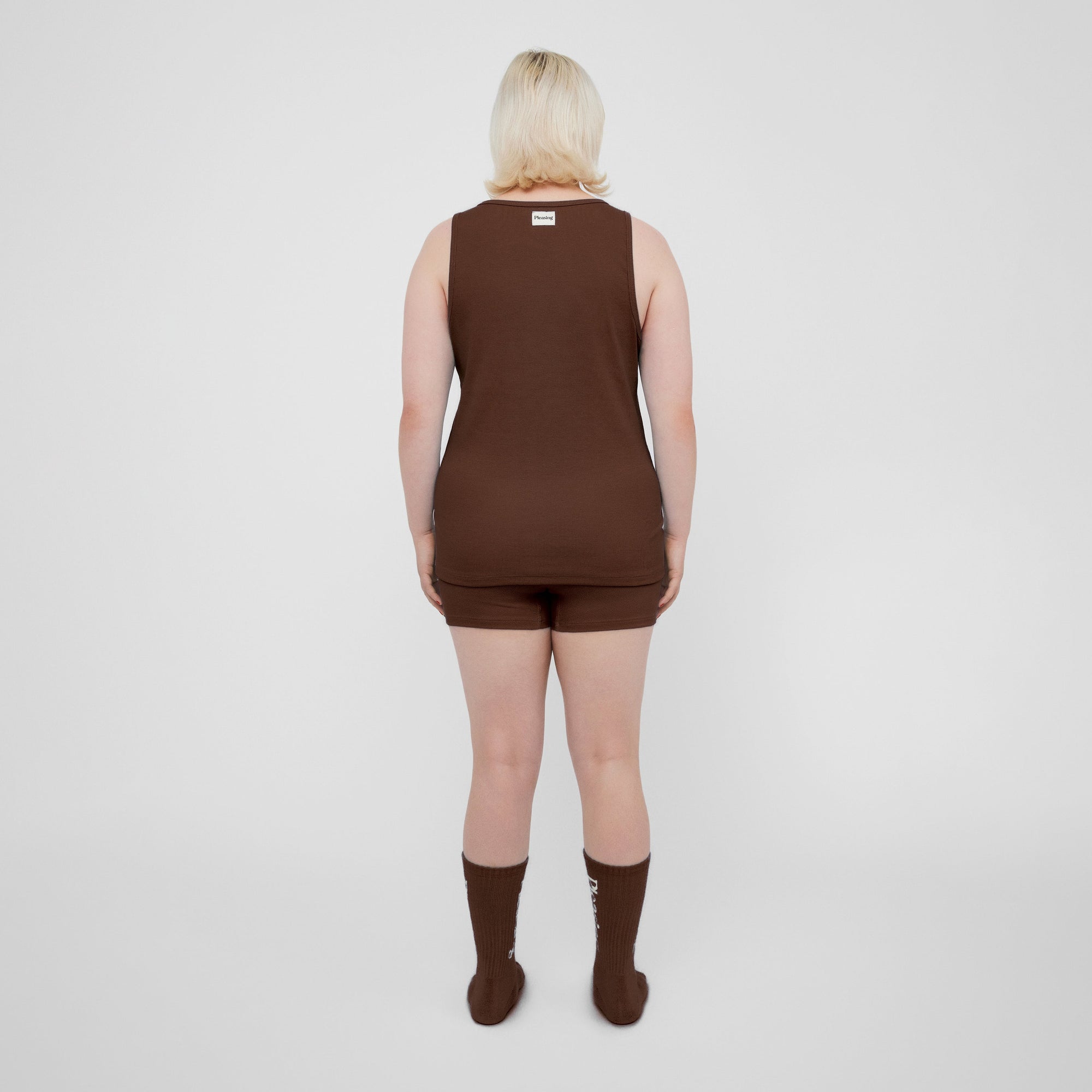The Pleasing Ribbed Tank | Brown