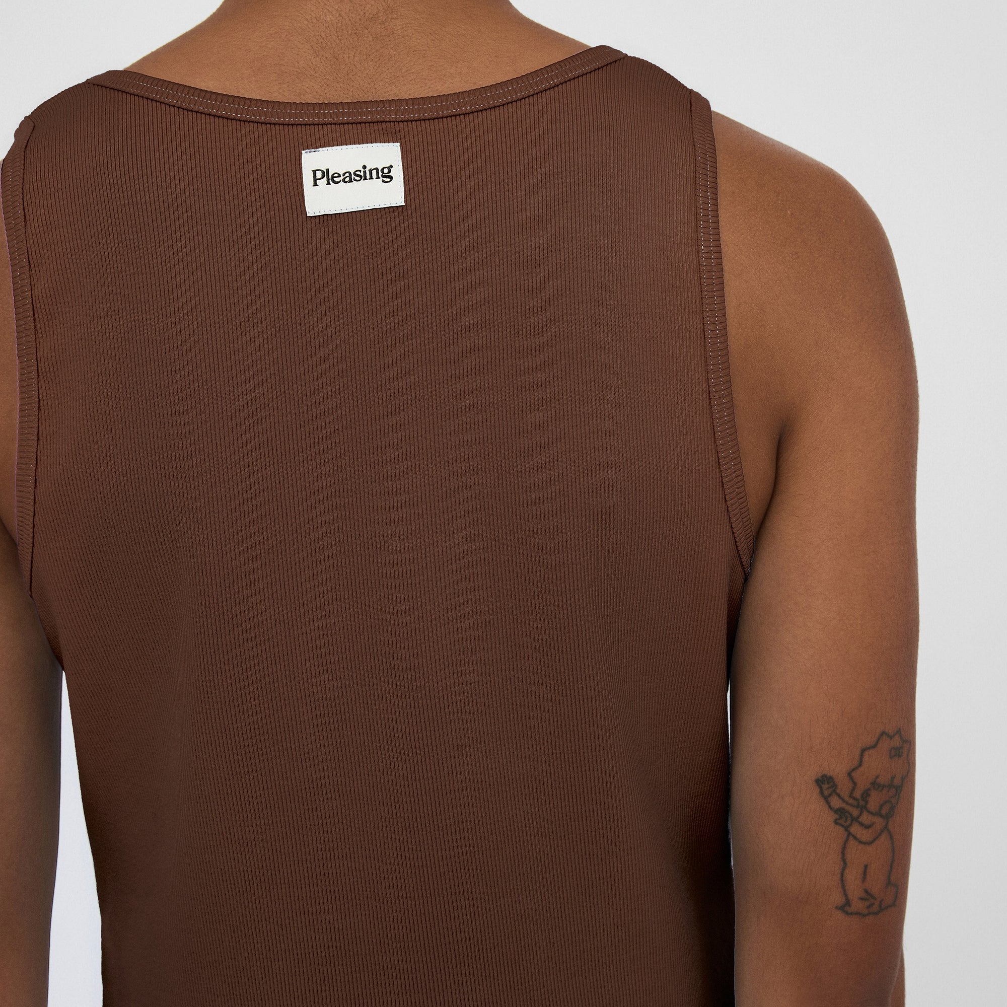 The Pleasing Ribbed Tank | Brown
