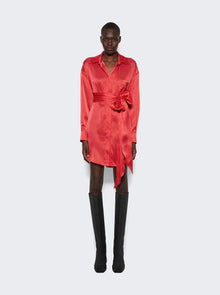 Women | Alexandre Vauthier | Mini Shirt Dress | Daring Red