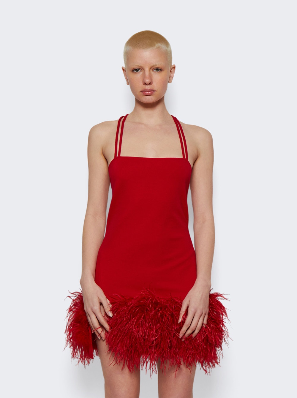 Women | The Attico | Fujiko Mini Dress | Red