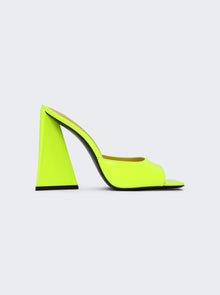Women | The Attico | Devon Mule 115mm | Fluorescent Yellow
