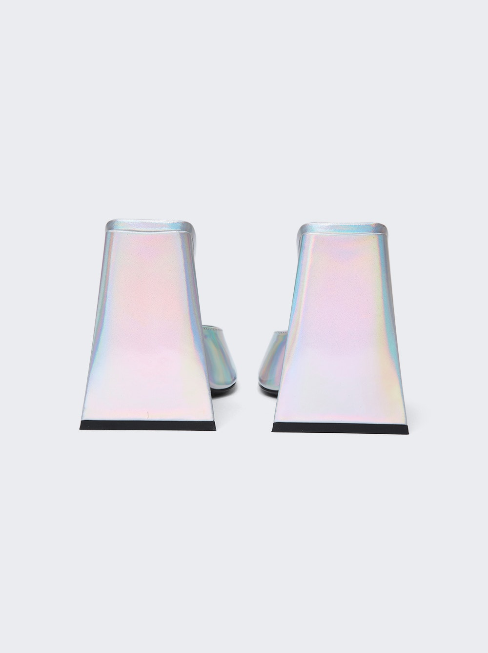 Women | The Attico | Devon Mule 115mm | Holographic Silver