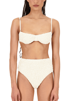The Ingrid Top | Ivory Luxe Crinkle