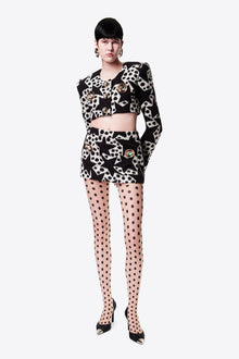 Crystal Medallion Mini Skirt