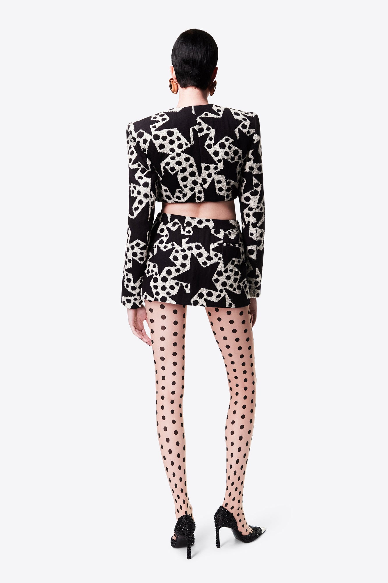 Crystal Medallion Mini Skirt