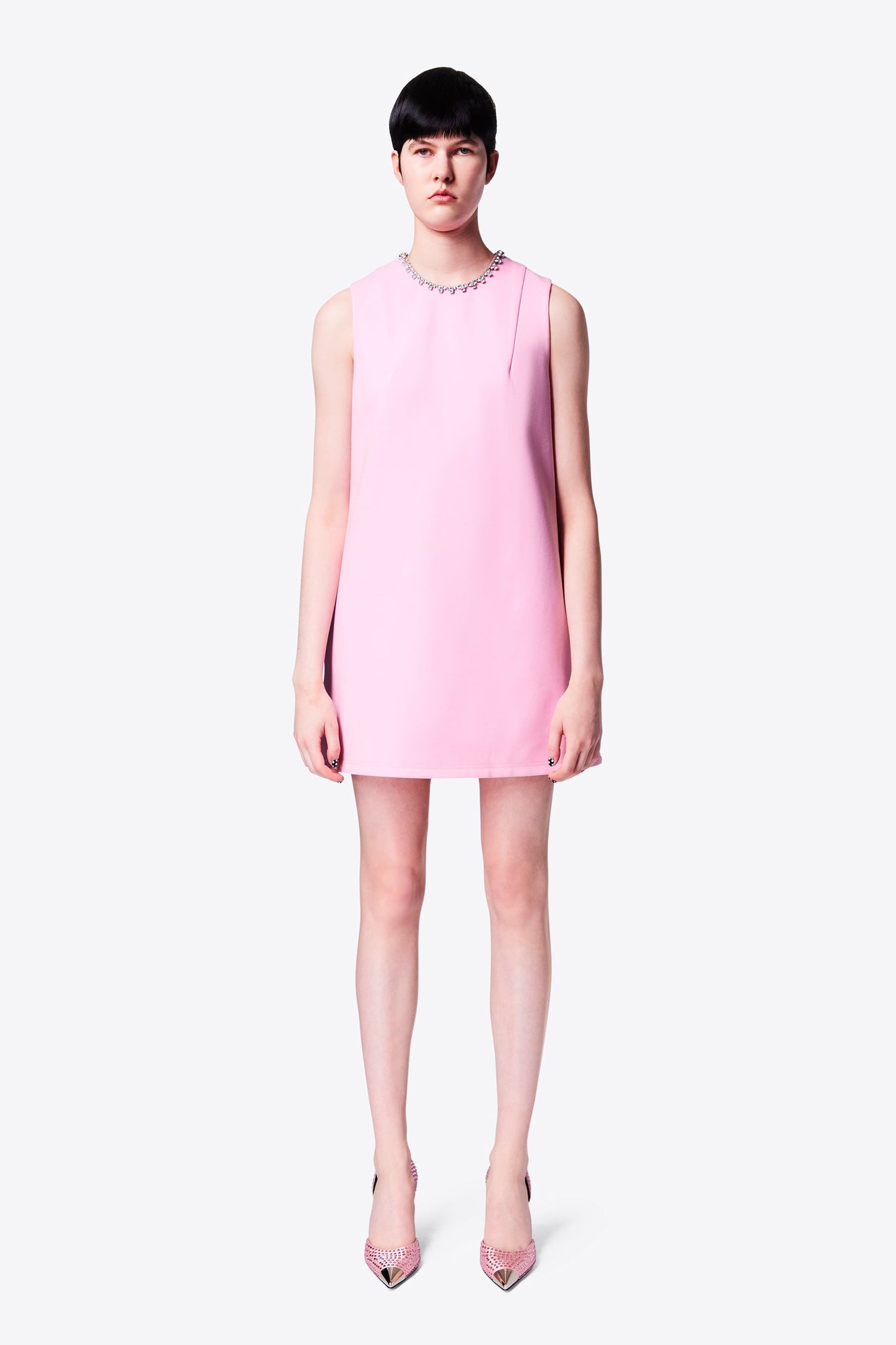 Crystal Heart Back Dress