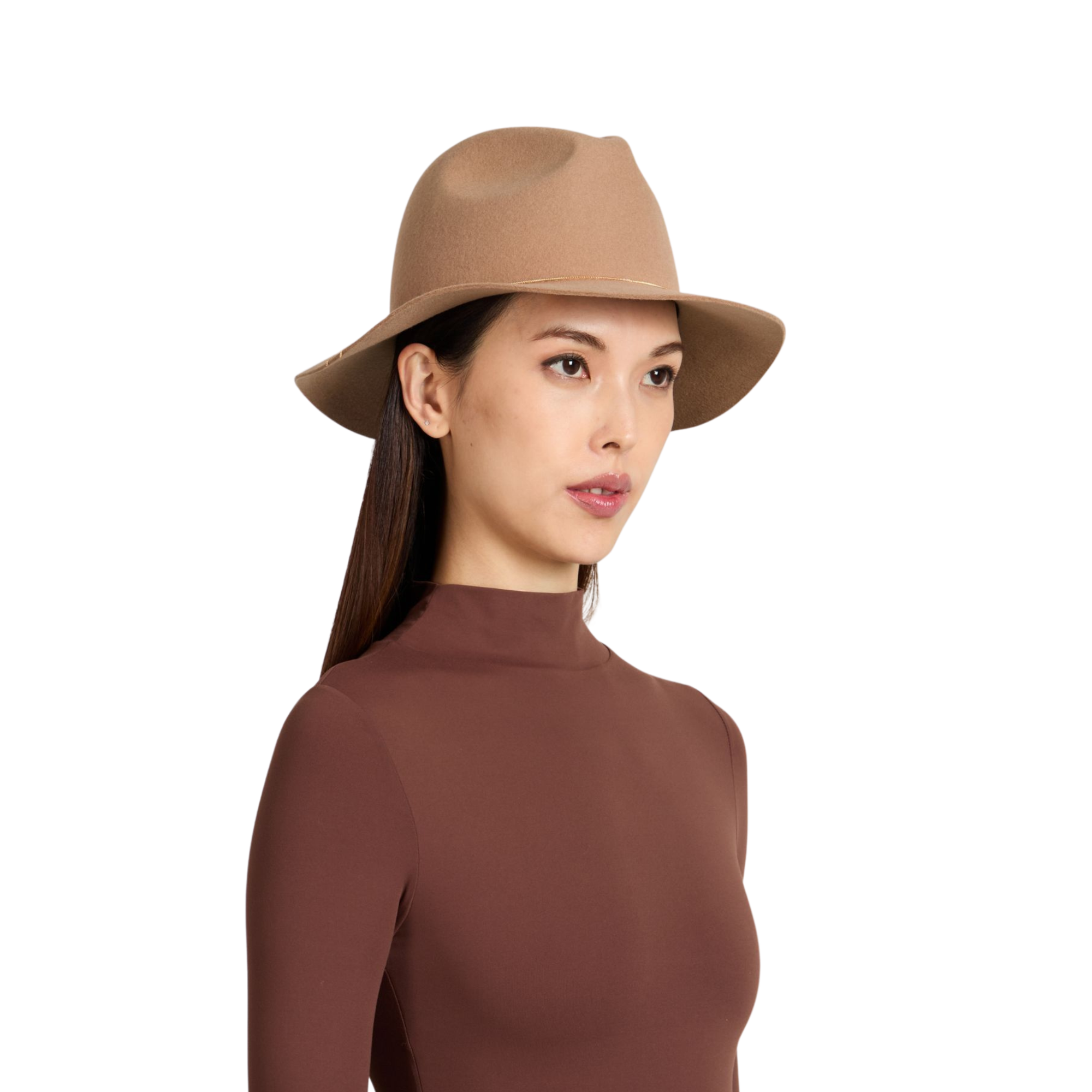 Sandy Wool Felt Fedora | Black