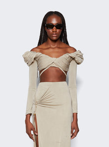 Women | Jacquemus | Le Haut Spalla Top | Light Khaki