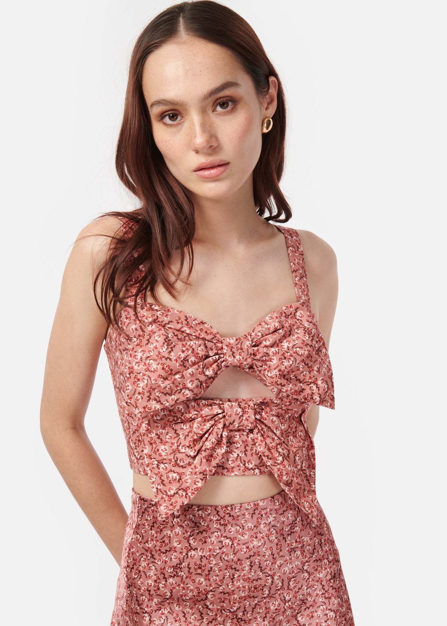 Siana Cropped Camisole | Cordial Pansy