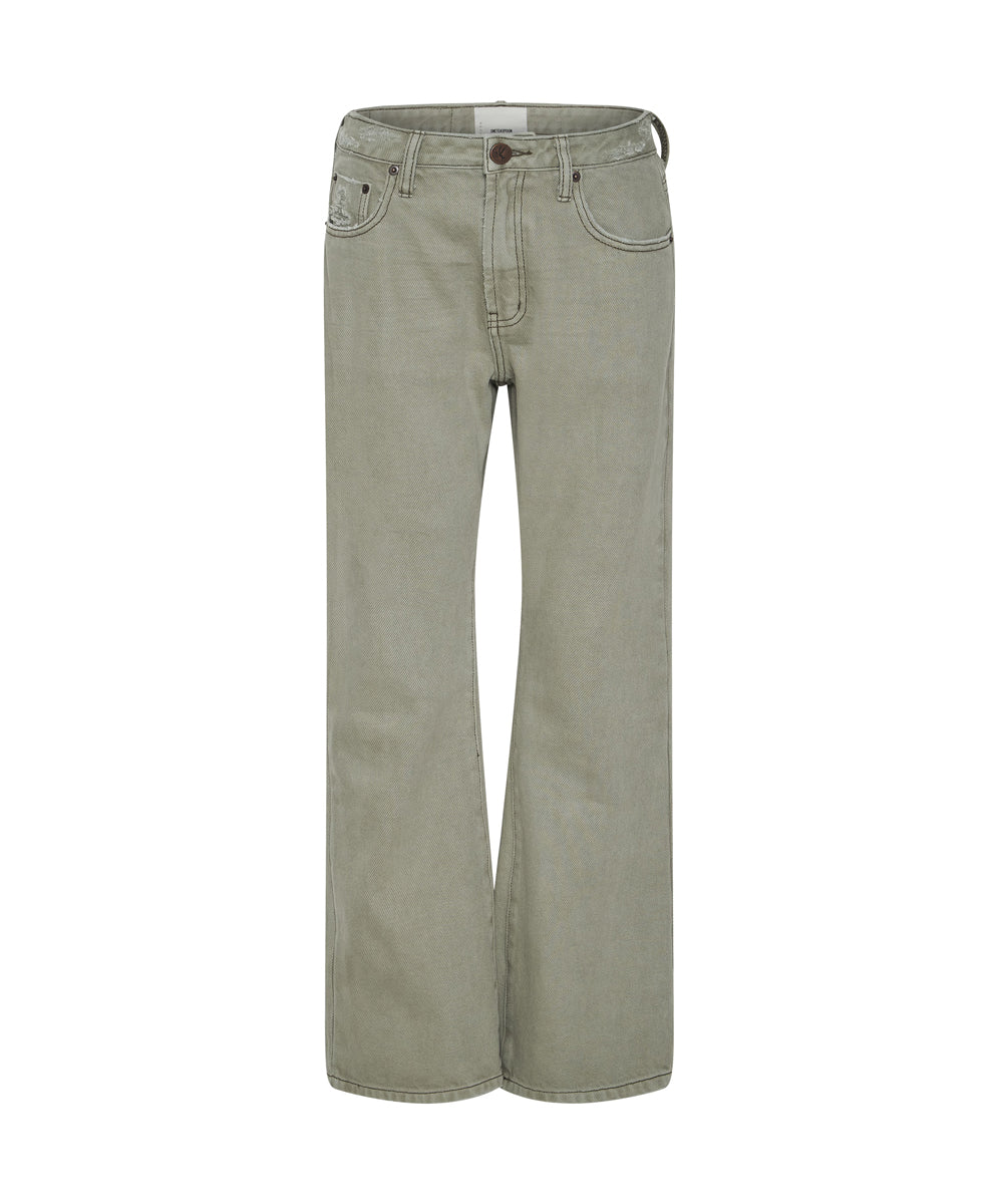 Charlie High Waist Flared Denim Jeans | Super Khaki