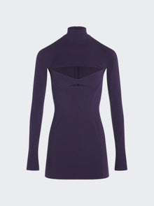 Women | Mugler | Cut Out Mini Dress | Dark Violet
